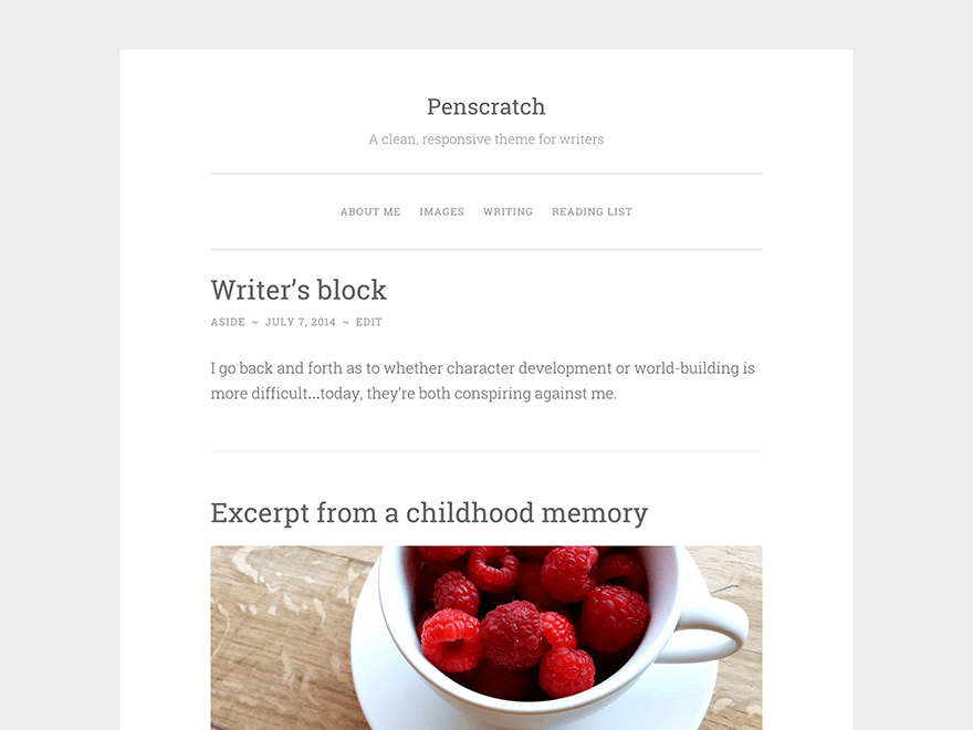 WordPress Theme Penscratch