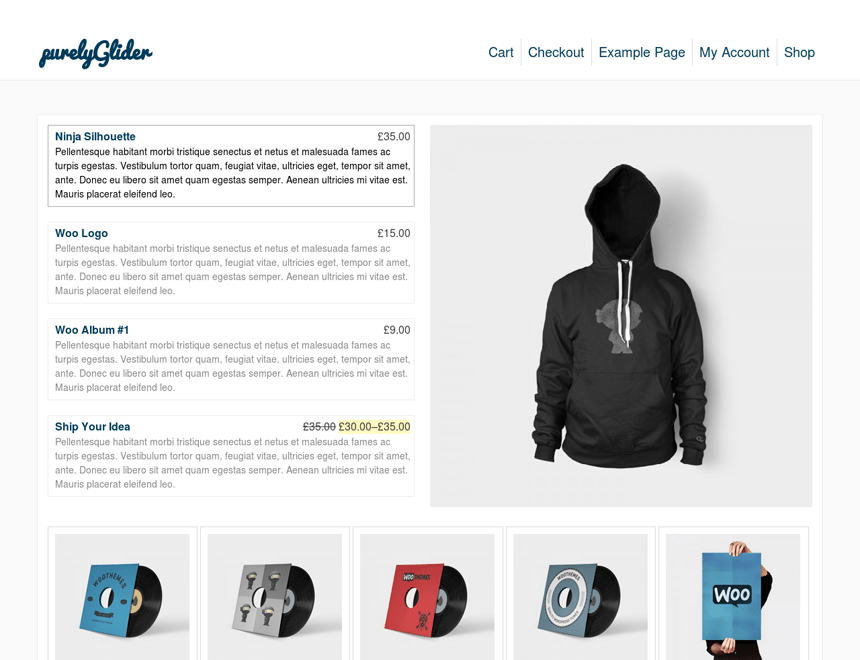 WordPress Theme pGlider