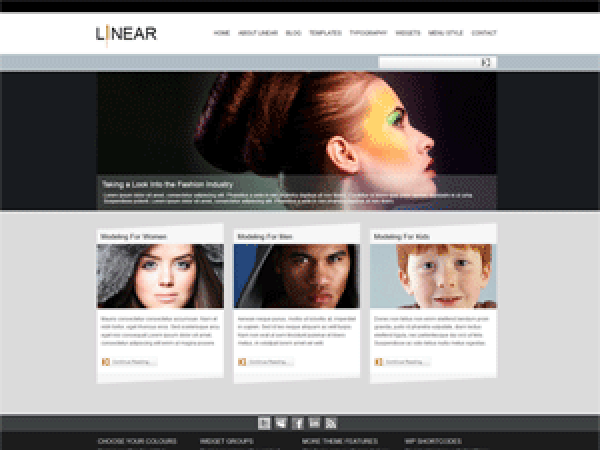 WordPress Theme Pixel-Linear