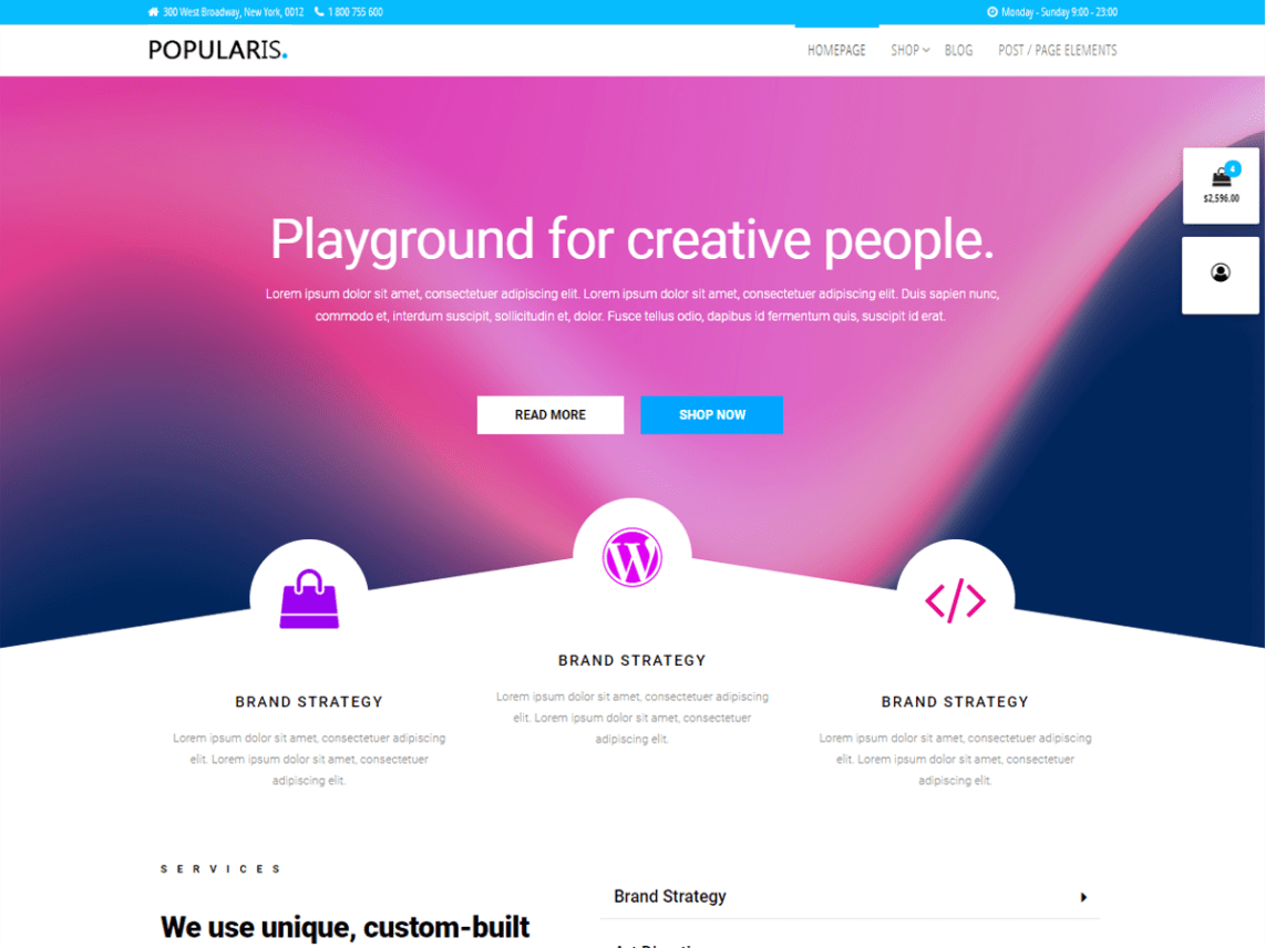 WordPress Theme Popularis