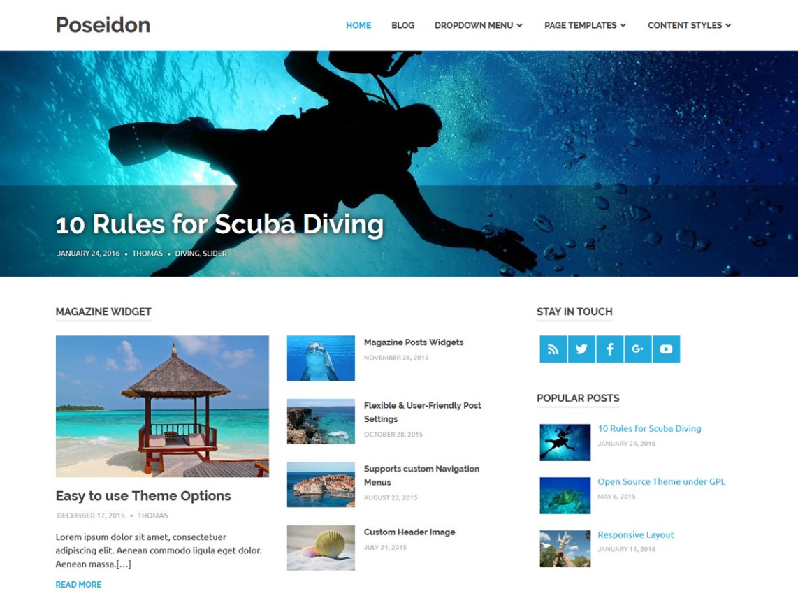 WordPress Theme Poseidon