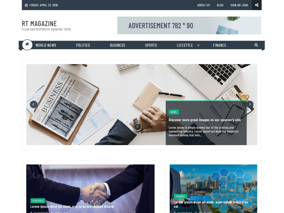 WordPress Theme RT Magazine Plus
