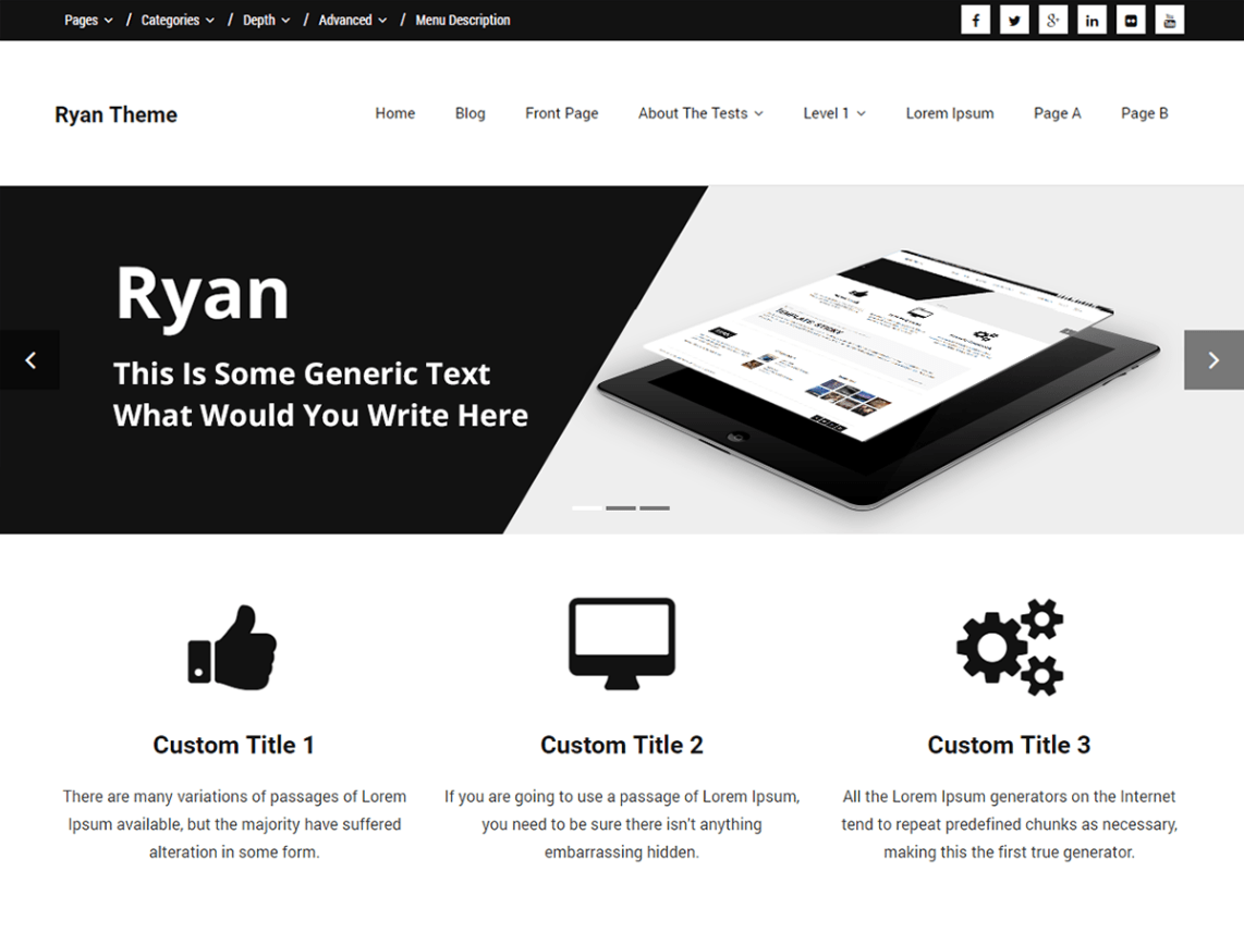 WordPress Theme Ryan