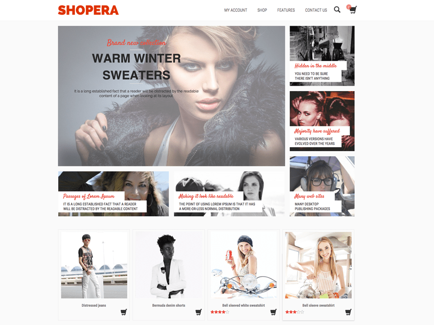 WordPress Theme Shopera