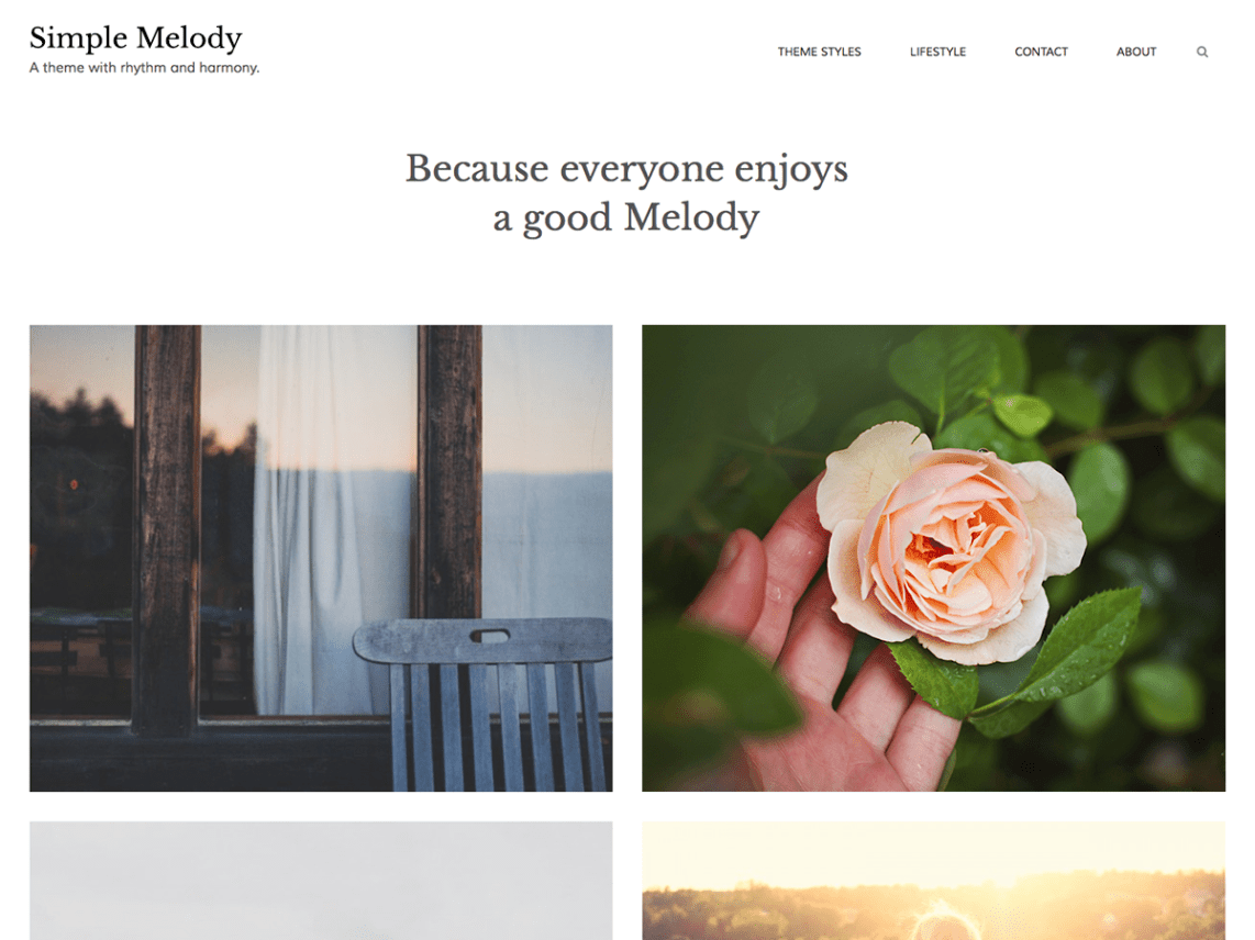 WordPress Theme Simple Melody