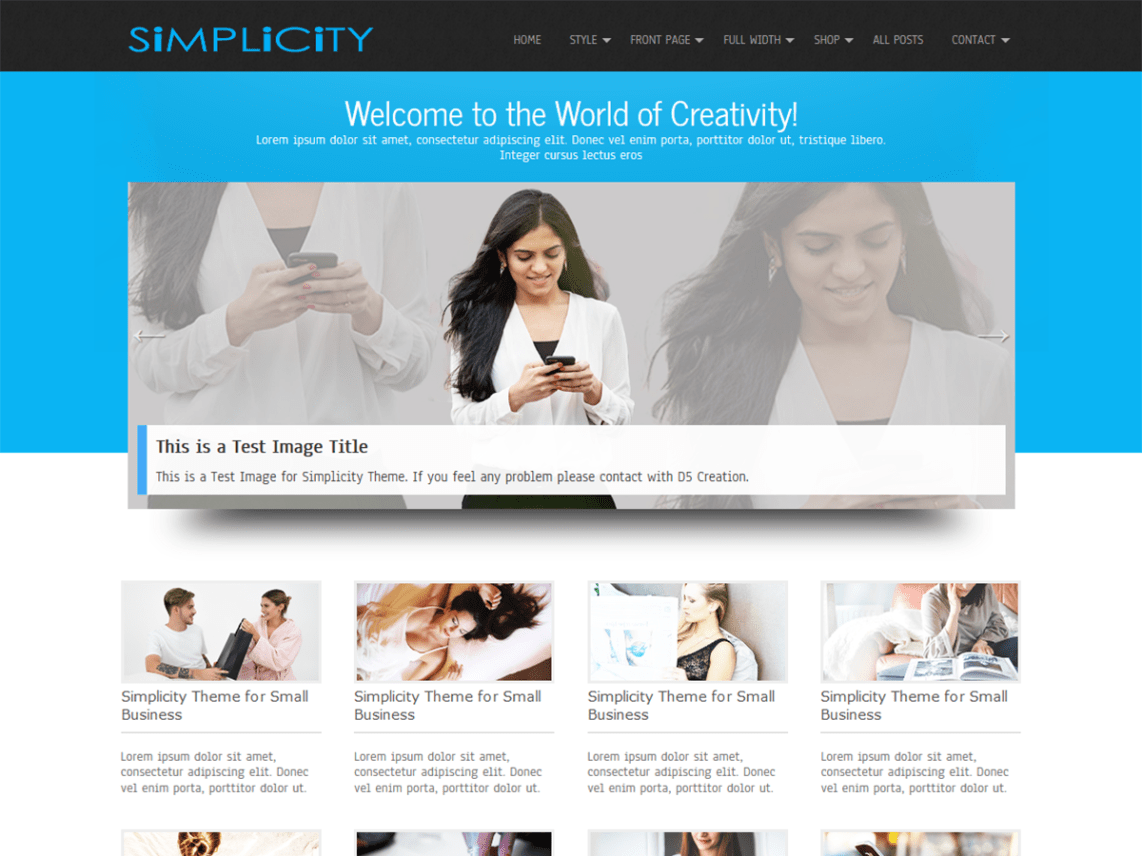 WordPress Theme Simplicity Lite
