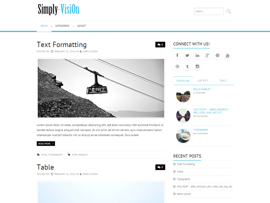 WordPress Theme Simply-VisiOn