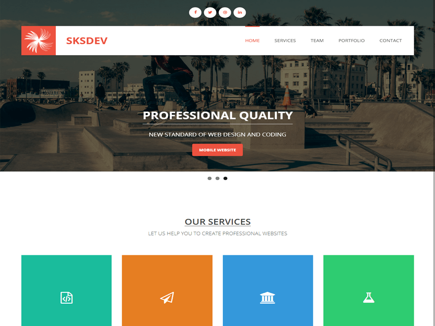 WordPress Theme SKSDEV