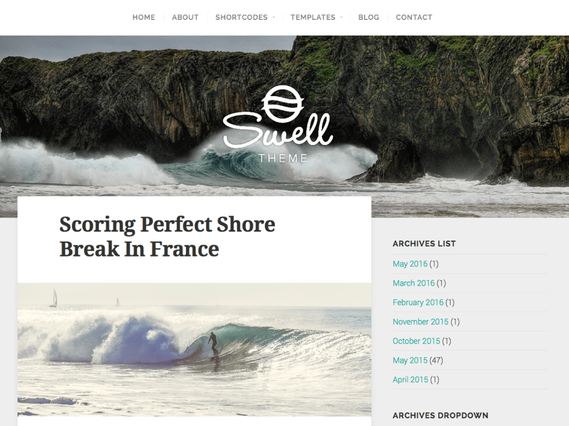 WordPress Theme Swell Lite
