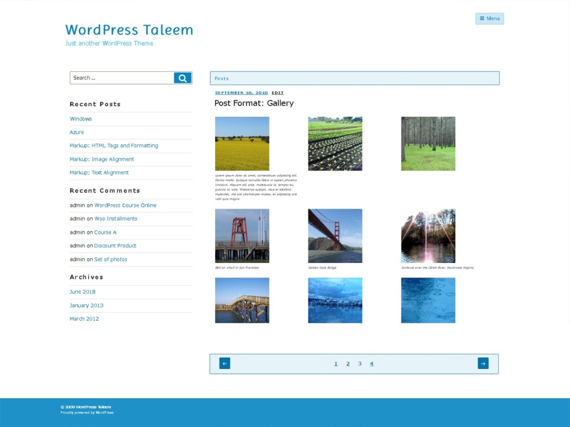 WordPress Theme Taleem