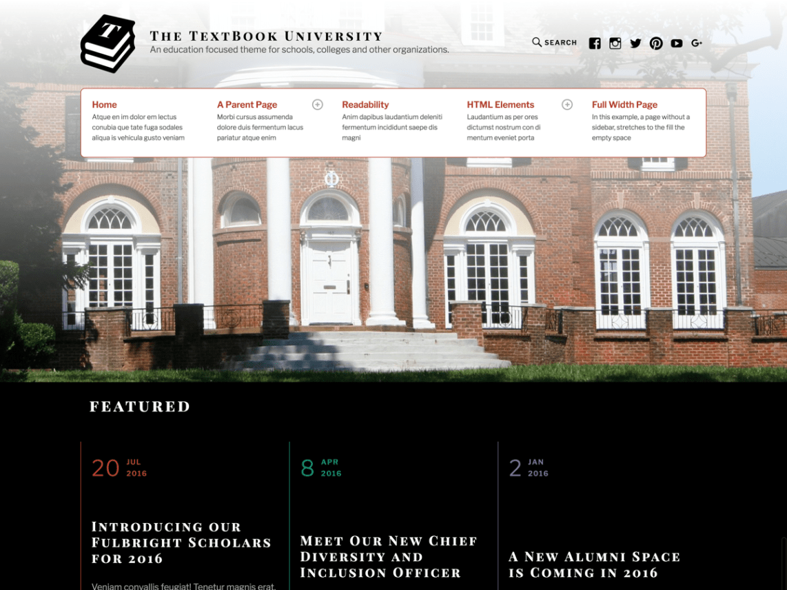 WordPress Theme TextBook