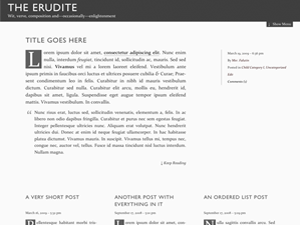 WordPress Theme The Erudite