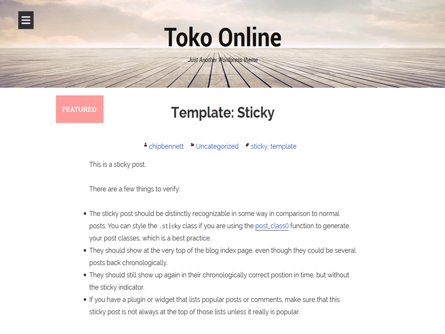 WordPress Theme Toko Online