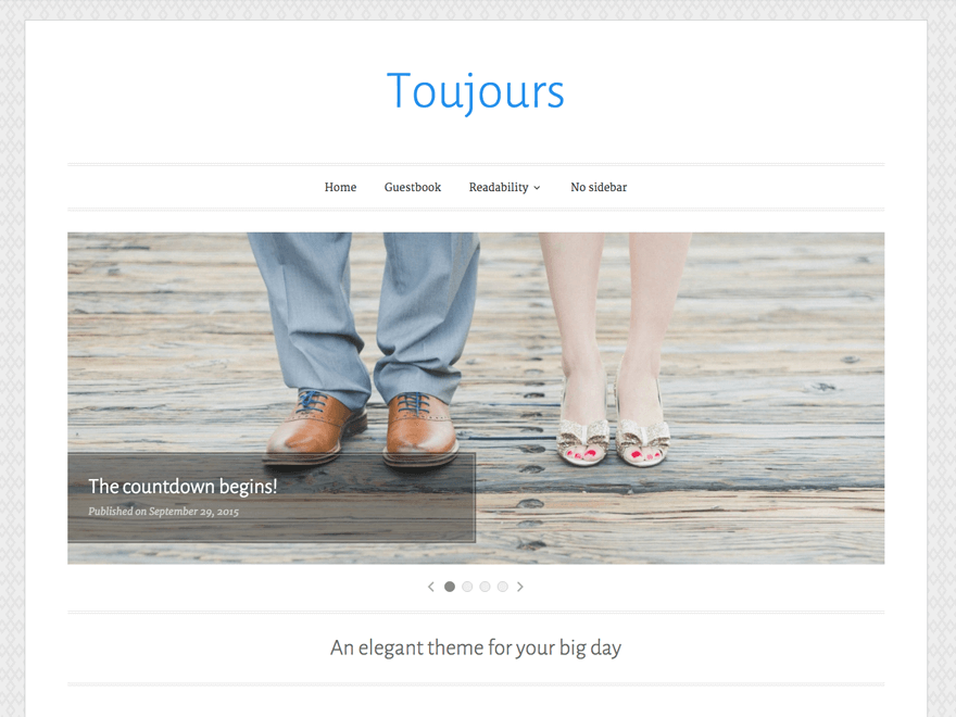 WordPress Theme Toujours