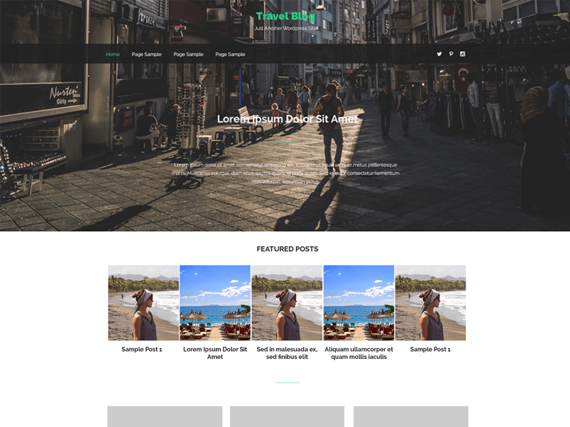 WordPress Theme Travel Notes