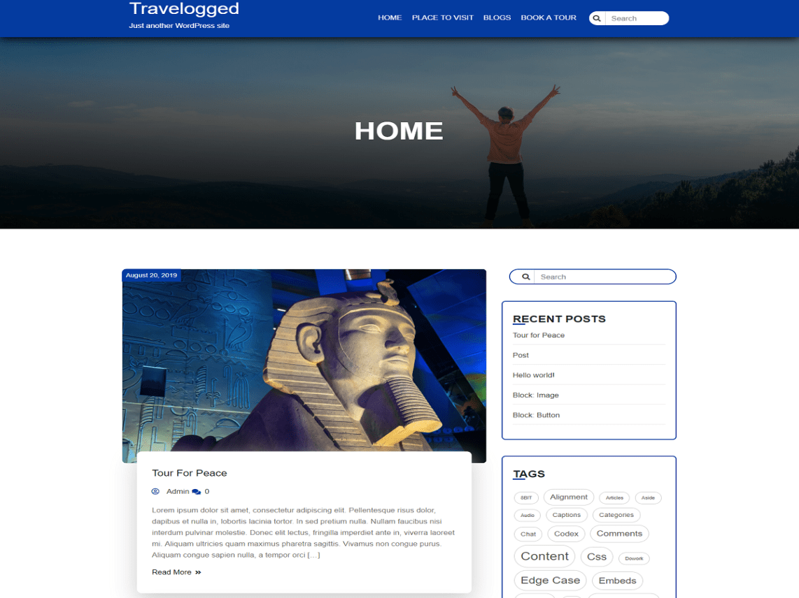 WordPress Theme Travelogged