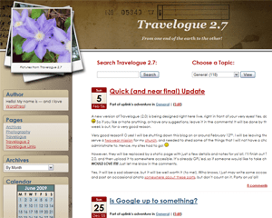 WordPress Theme Travelogue
