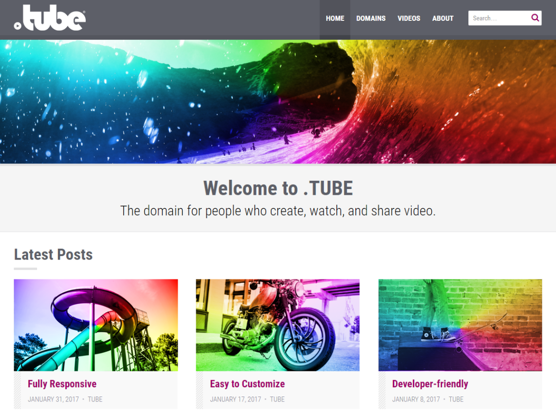 WordPress Theme .TUBE