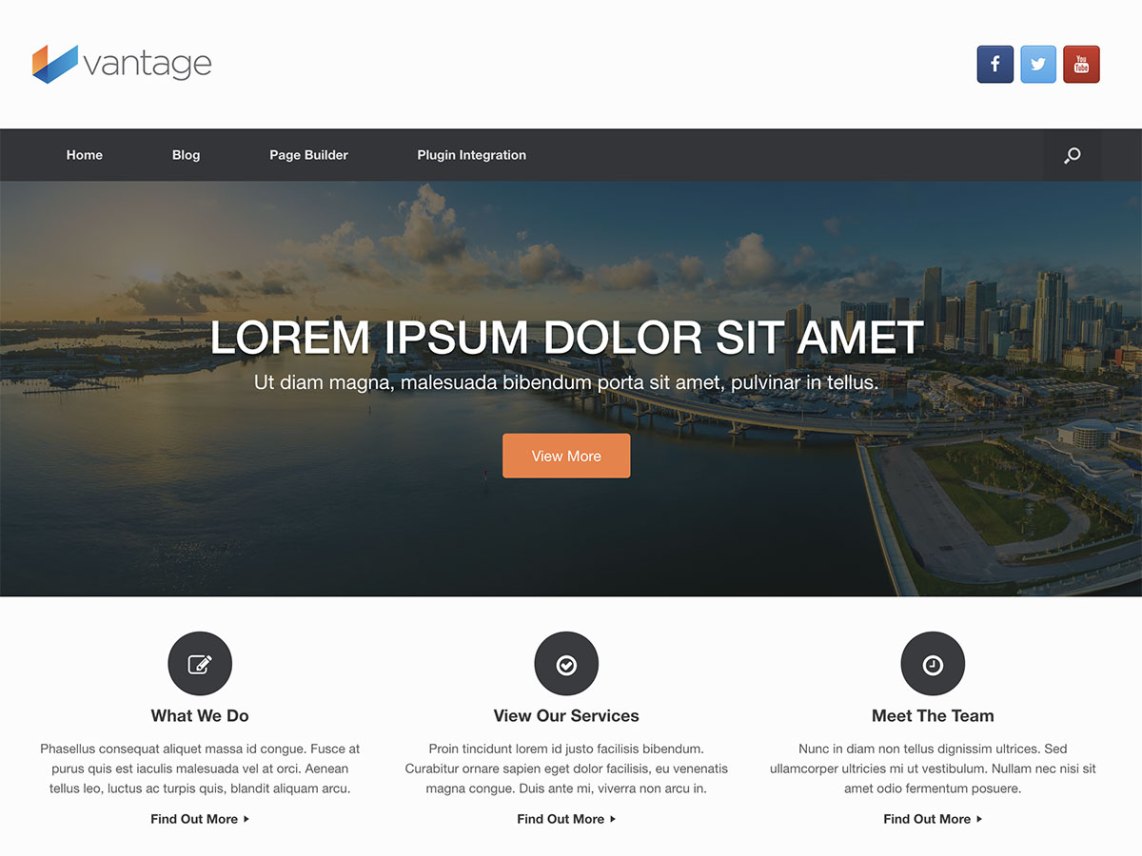 WordPress Theme Vantage