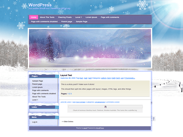 Winter - WordPress Theme | 2024