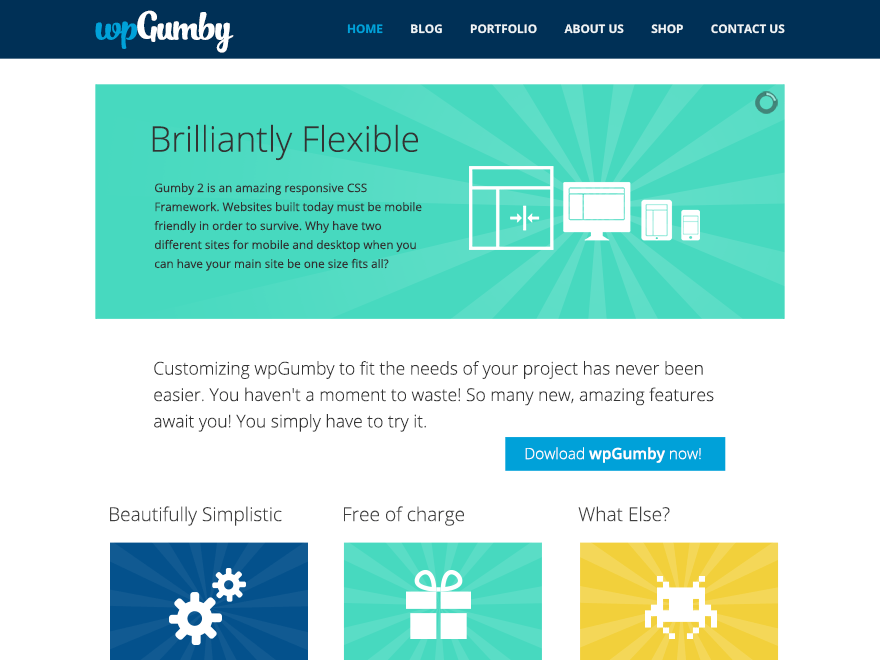 WordPress Theme WPGumby