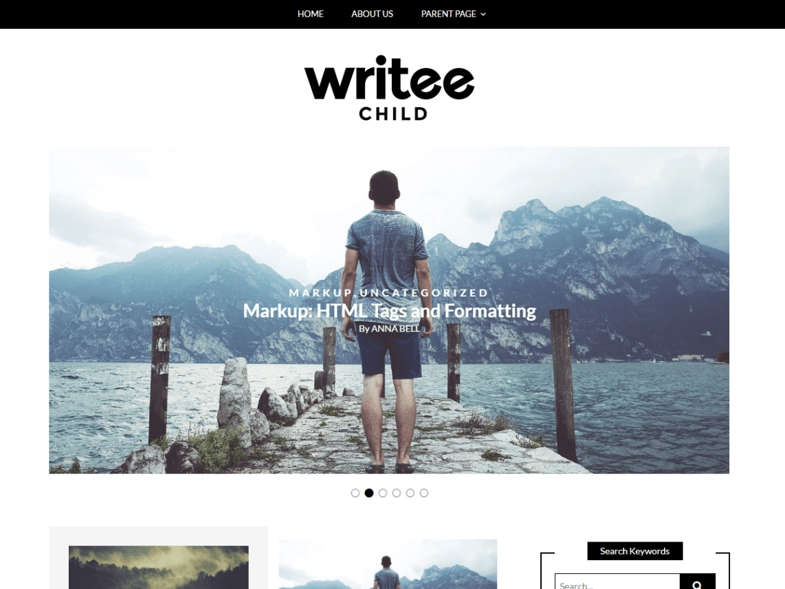 WordPress Theme Writee Grid