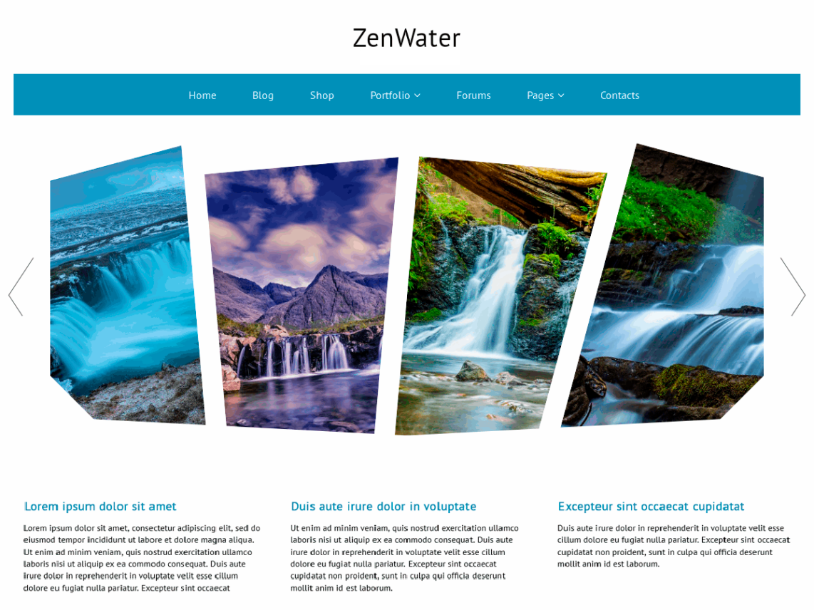 WordPress Theme ZenWater