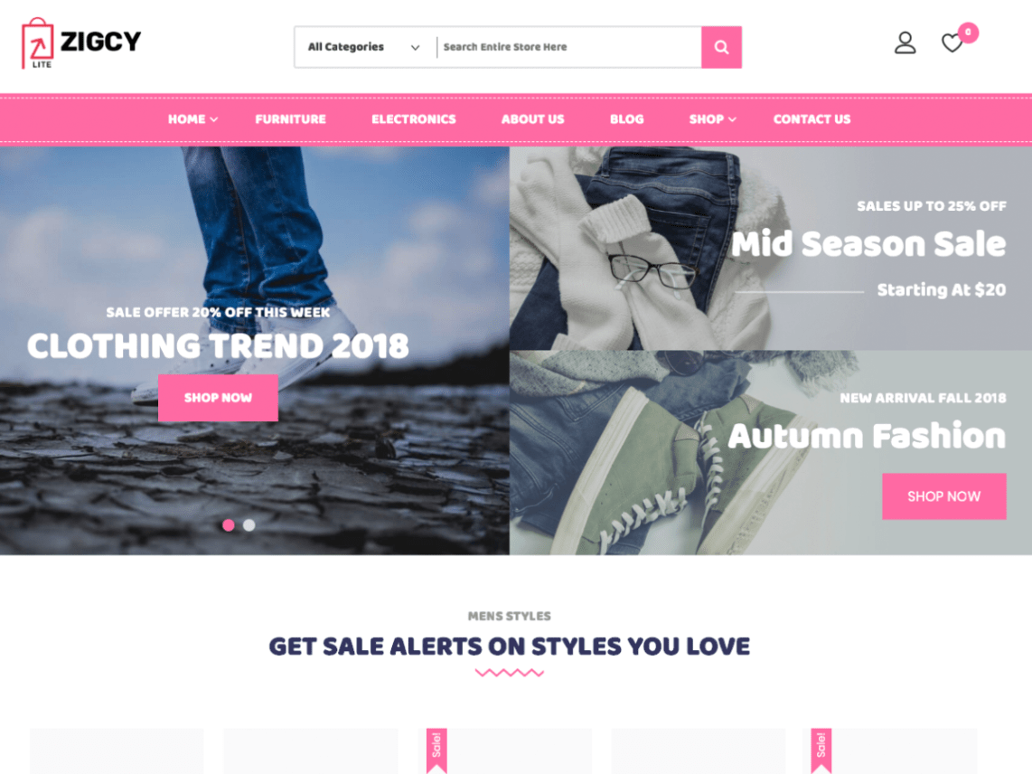 WordPress Theme Zigcy Baby